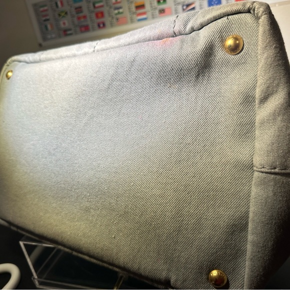 Prada Gray Canvas Tote Bag - Picture 13 of 15